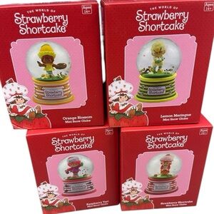 Strawberry Shortcake Snowglobe Complete Set of 4